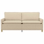 vidaXL Canapé Crème 196 x 81 x 87 5 cm Tissu