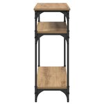 vidaXL Table console Chêne artisanal 75 x 29 x 75 cm Bois d'ingénierie