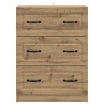 vidaXL Armoire à tiroirs 66 x 34 5 x 87 cm Bois d'ingénierie
