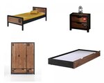 Ensemble de meubles 'Alex' avec grande armoire