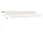 vidaXL Auvent automatique sur pied 450x350 cm Crème