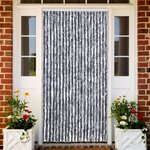 vidaXL Moustiquaire Argenté 90x200 cm Chenille