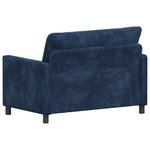 vidaXL Canapé Bleu marine 126 x 81 x 87 5 cm Polyester