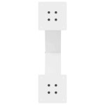 vidaXL Pieds de table basse en forme de X  2 pièces  blanc  50 x (42-43) cm  acier