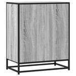 vidaXL Buffet sonoma gris 62x35x76 cm bois d'ingénierie