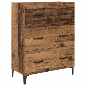 vidaXL Buffet Bois ancien 69 5 x 34 x 90 cm Bois d'ingénierie et fer