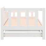 vidaXL Lit coulissant Blanc 2x(90x200) cm Bois de pin massif