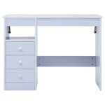 Bureau table poste de travail meuble d'ordinateur informatique étude pour enfants Inclinable blanc 02_0023931