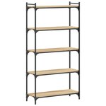 vidaXL Bibliothèque à 5 niveaux chêne sonoma 80x30x154 cm