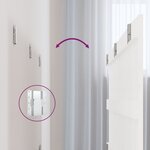 vidaXL Tête de lit murale Blanc 185x3x60 cm Bois massif de pin