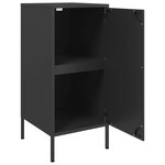 vidaXL Buffets 2 Pièces noir 36x39x79 cm acier