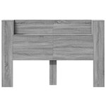 vidaXL Tête de lit Gris Sonoma 160 x 16 5 x 103 5 cm Bois d'ingénierie