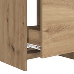 vidaXL Meuble de salle de bain avec évier Chêne artisanal