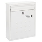 Boîte aux Lettres en Acier Dime V1321 Regroupable Fond Étroit Blanc