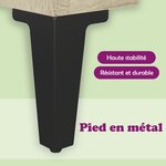vidaXL Meuble TV avec pieds en métal Chêne sonoma 103 5x30x50 cm