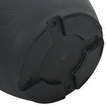 vidaXL Pots de plantes 6 Pièces Noir Ø 30 x 25 cm Plastique
