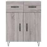 vidaXL Buffet sonoma gris 69 5x34x90 cm bois d'ingénierie