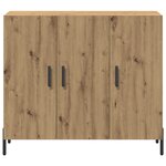 Buffet vidaXL Artisan Chêne 90x34x80 cm en bois d'ingénierie