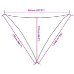 vidaXL Voile d'ombrage 160 g/m² triangulaire sable 2 5x2 5x3 5 m PEHD