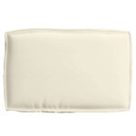 vidaXL Coussin Tissu Oxford Crème 60 x 40 x 8 cm