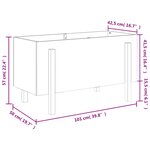 vidaXL Lit surélevé de jardin 101x50x57 cm bois Douglas massif