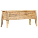 vidaXL Boîte de rangement 99x35x48 cm Bois de manguier solide