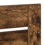 vidaXL Tête de lit Chêne fumé 90 cm Bois d'ingénierie
