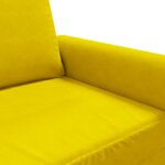 vidaXL Canapé à 3 places Jaune 180 cm Velours