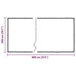 vidaXL Housse de protection plantes avec œillets 2x8 m polyéthylène