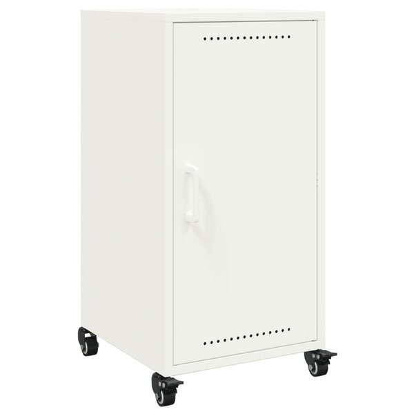 vidaXL Buffet blanc 36x39x72 cm acier laminé à froid