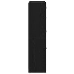 vidaXL Haut Armoire Noir 68 x 37 x 142 cm Bois d'ingénierie