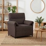 vidaXL Canapé 100  polyester  cadre en métal  MDF  Contreplaqué