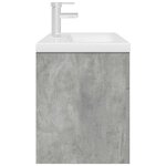 vidaXL Armoire lavabo de salle de bain avec bassin intégré et robinet