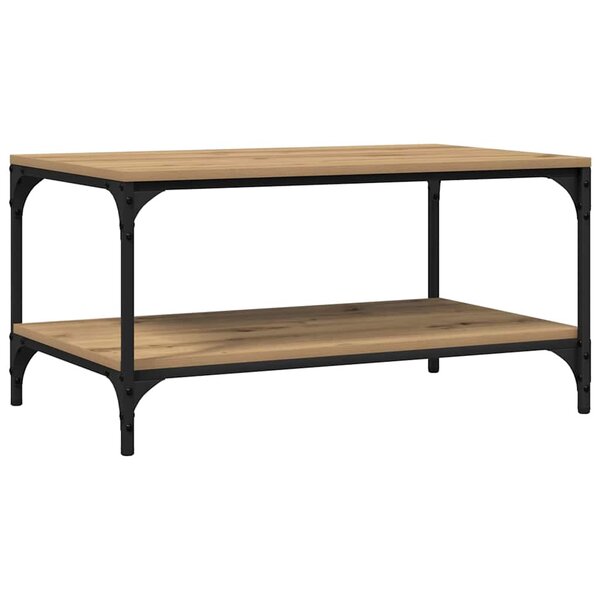 vidaXL Table basse Chêne artisanal 81 x 50 x 40 cm Bois d'ingénierie