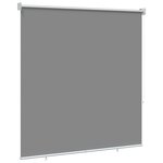 vidaXL Store roulant extérieur protection UV Gris clair Polyester
