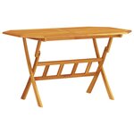 Set de jardin 5 pièces en bois d'acacia