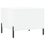 vidaXL Tables basses 2 Pièces blanc brillant 50x50x40cm bois d'ingénierie