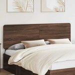 vidaXL Tête de lit Chêne brun 200 cm Bois d'ingénierie