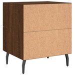 vidaXL Tables de chevet 2 Pièces chêne marron 40x35x47 5 cm