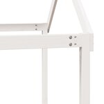 vidaXL Lit superposé avec toit blanc 75x190 cm bois massif de pin