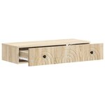 vidaXL Table d'appoint murale Chêne Sonoma 87 5 x 34 5 x 17 cm