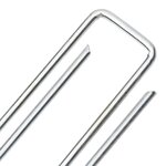 vidaXL Piquets de sol en forme de U 25 Pièces 20x4 cm acier galvanisé