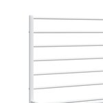 vidaXL Cadre de lit métal sans matelas et tête de lit blanc 135x190 cm