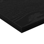 vidaXL Planches d'étagère   4 pièces  chêne noir  40x30x1.5 cm  en bois d'ingénierie