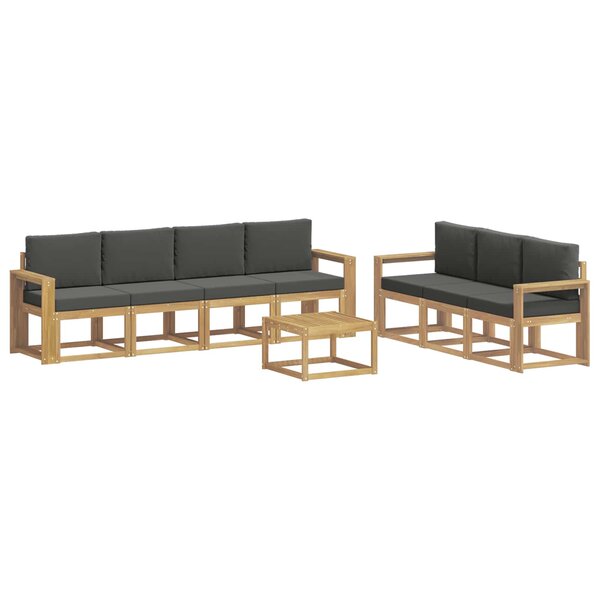 vidaXL Ensemble de canapés d'extérieur 7 pc