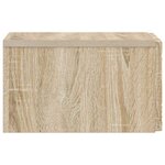 vidaXL Table d'appoint murale 2 pc Chêne Sonoma 34 5 x 33 x 20 cm