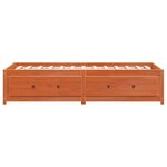 vidaXL Lit de jour sans matelas cire marron 80x200 cm bois pin massif