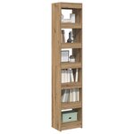 vidaXL Bibliothèque/Séparateur de pièce chêne artisanal 40x30x198 cm