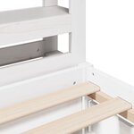 vidaXL Cadre de lit sans matelas blanc 90x190 cm bois de pin massif