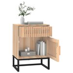 vidaXL Tables de chevet 2 Pièces 40x30x55 5 cm bois ingénierie et fer